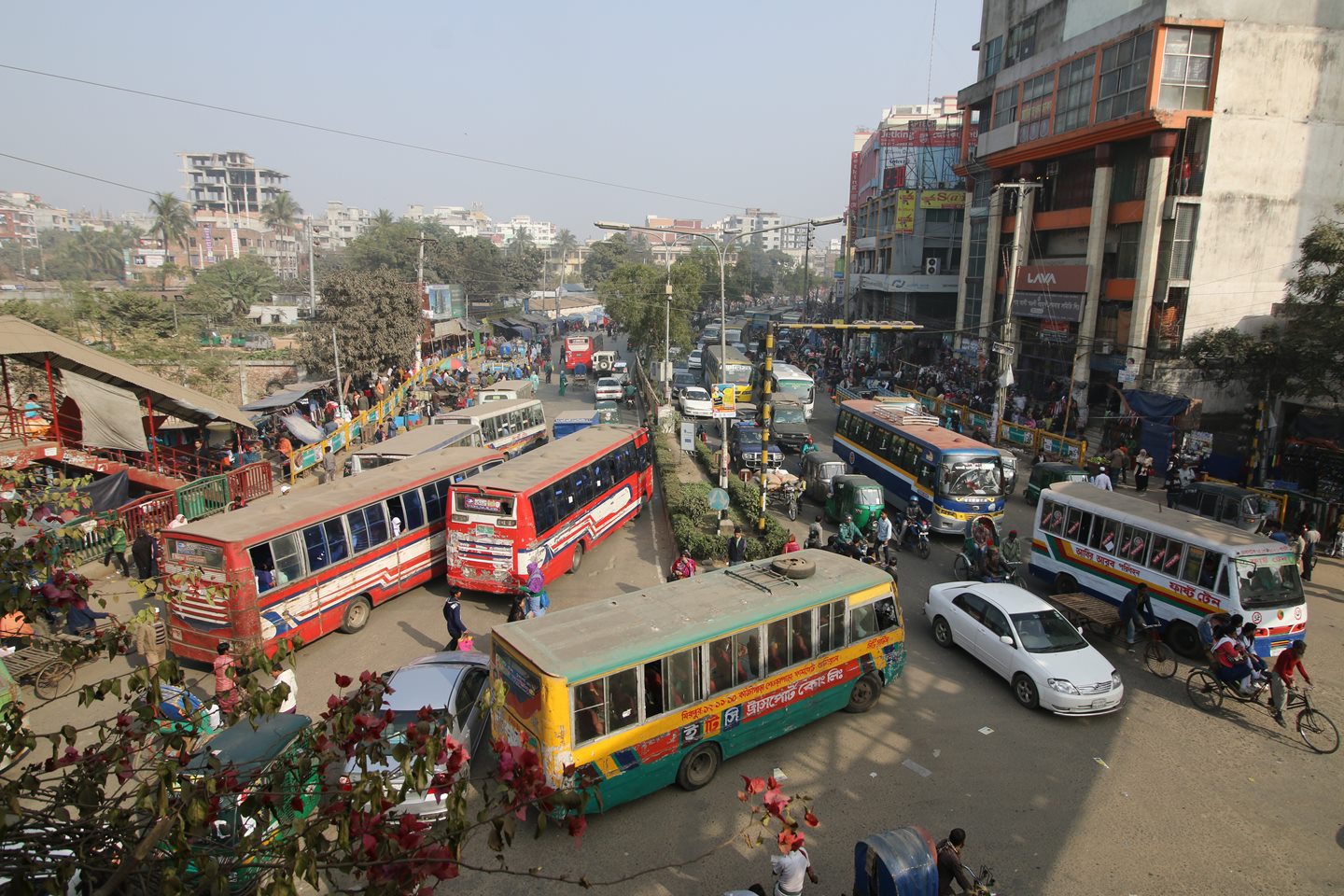 various transportations at Mirpur 10