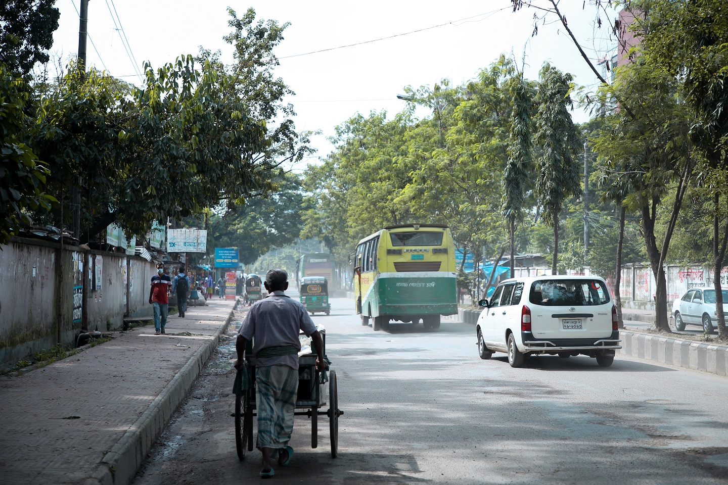 Busy road with Transport - agargaon